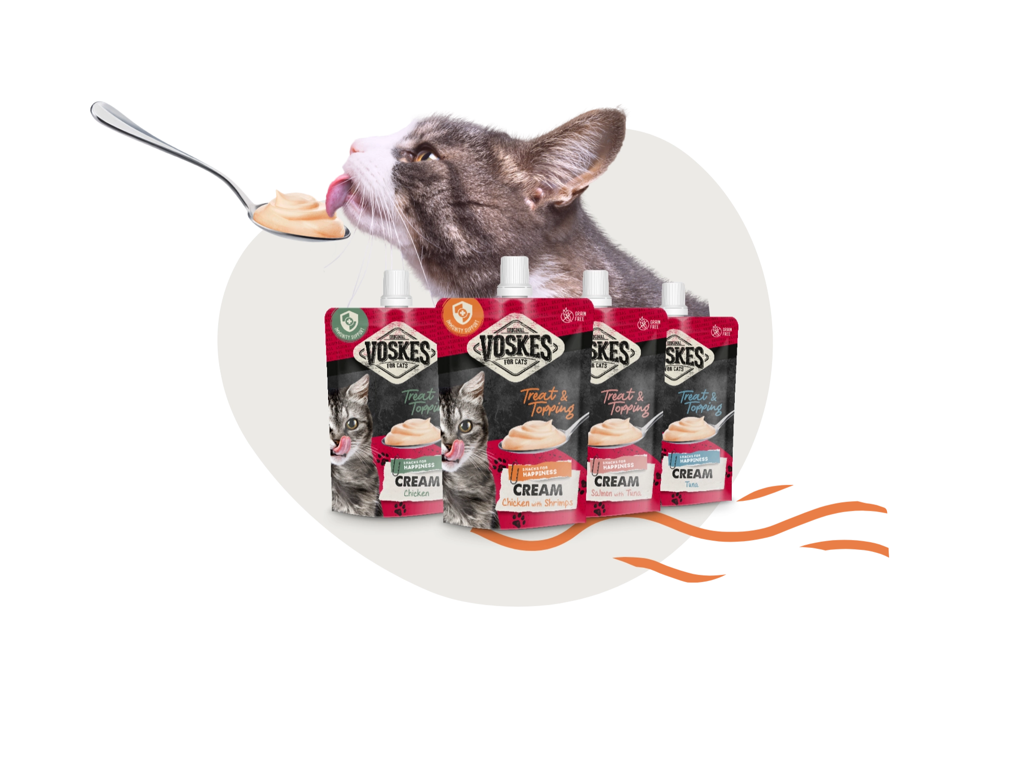 Creams voor katten in 4 verschillende smaken | Voskes